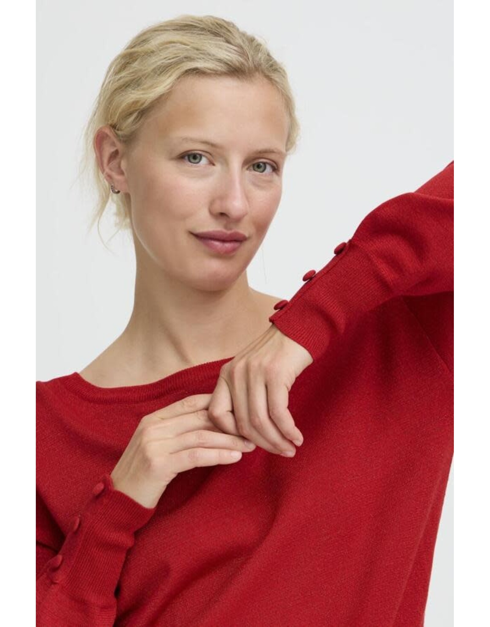 b.young b.young - Mobbe Boatneck Jumper (Barbados Cherry)