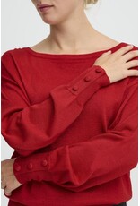 b.young b.young - Mobbe Boatneck Jumper (Barbados Cherry)
