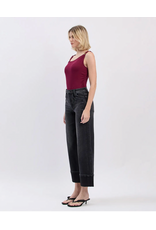 VERVET VERVET - High Rise Cuffed Baggy Wide Leg (Black)