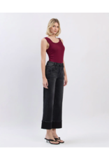 VERVET VERVET - High Rise Cuffed Baggy Wide Leg (Black)