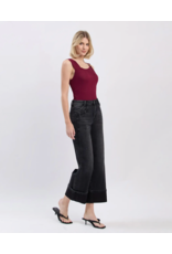 VERVET VERVET - High Rise Cuffed Baggy Wide Leg (Black)