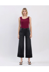 VERVET VERVET - High Rise Cuffed Baggy Wide Leg (Black)