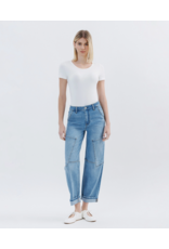 VERVET VERVET - Kate Super High Rise Utility Barrel Leg Jeans (Augustine)