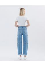 VERVET VERVET - Kate Super High Rise Utility Barrel Leg Jeans (Augustine)