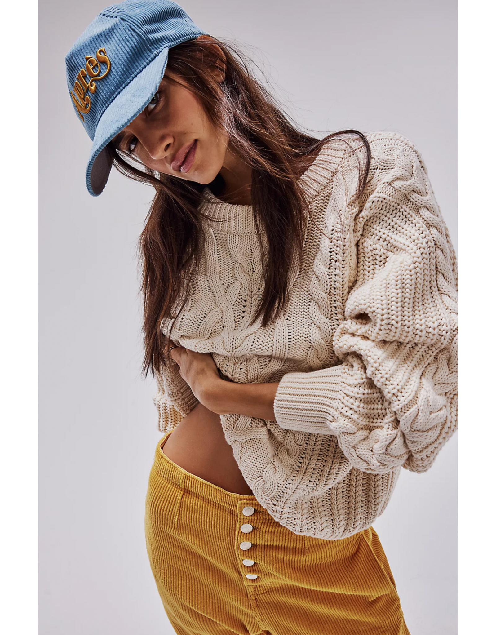 Free people Free People - Frankie Cable Sweater (Ivory)