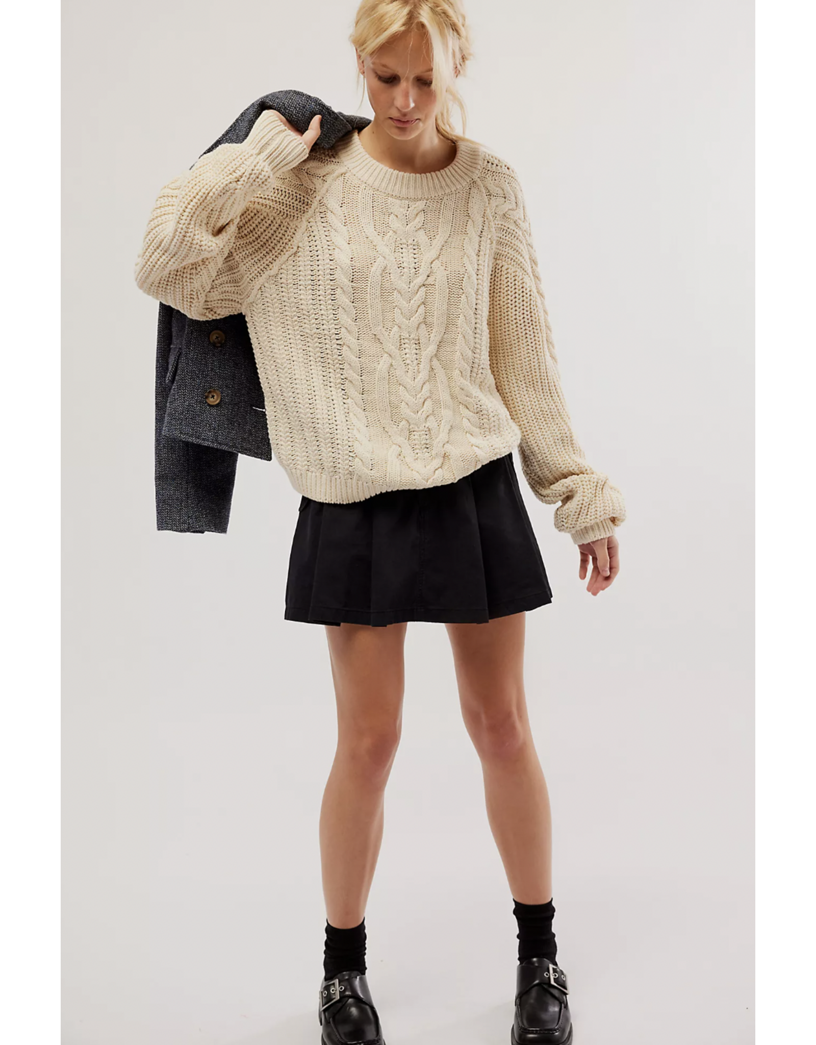 Free people Free People - Frankie Cable Sweater (Ivory)