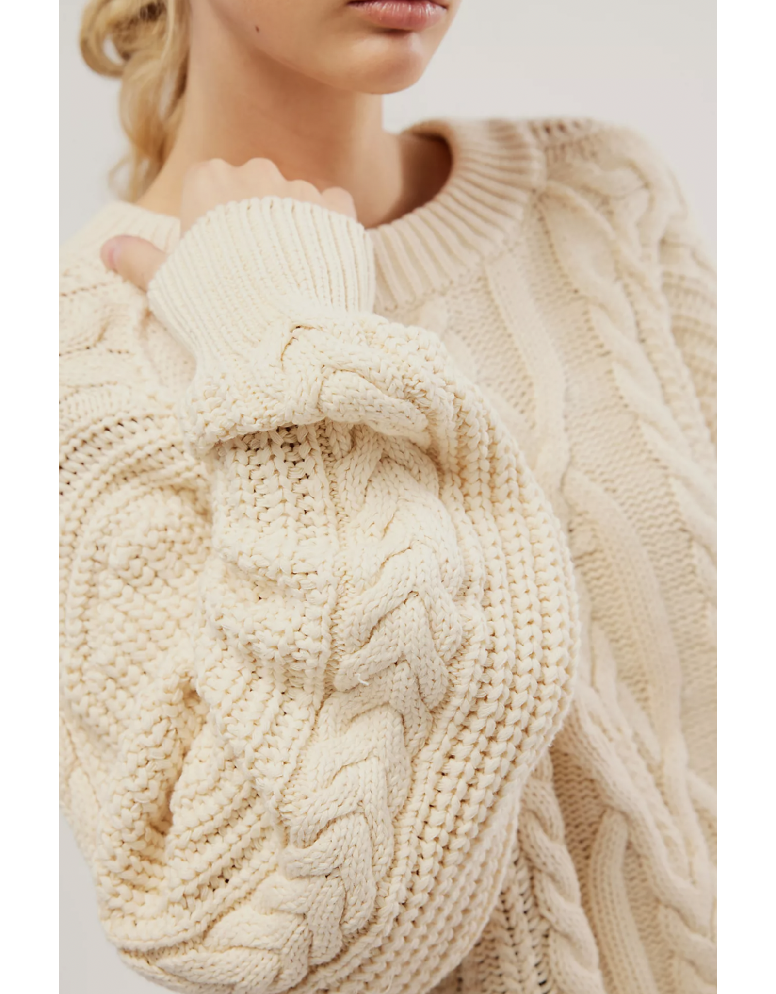Free people Free People - Frankie Cable Sweater (Ivory)
