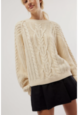 Free people Free People - Frankie Cable Sweater (Ivory)