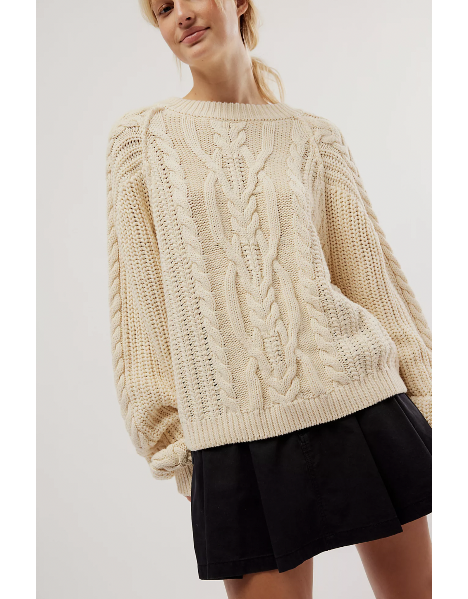 Free people Free People - Frankie Cable Sweater (Ivory)