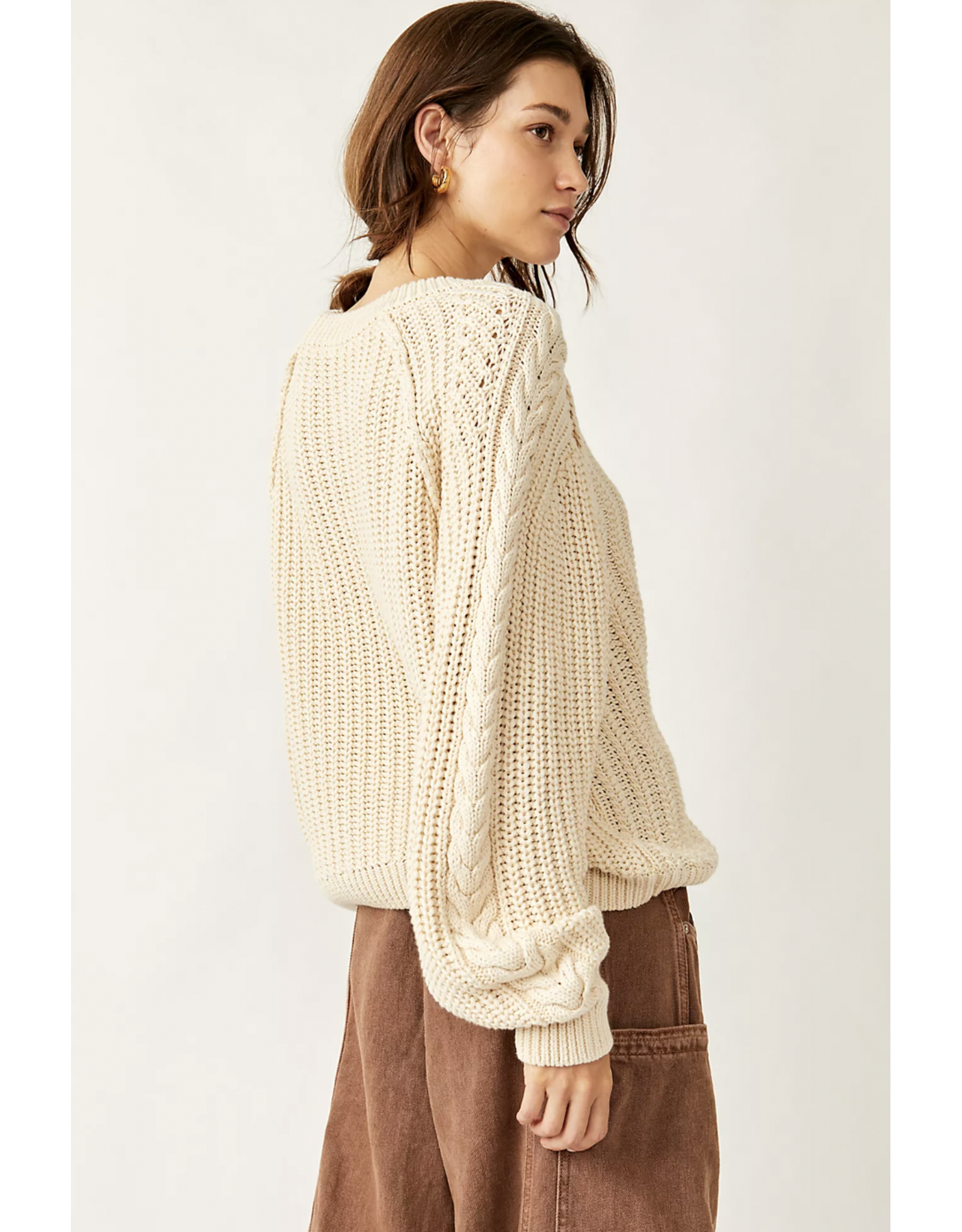 Free people Free People - Frankie Cable Sweater (Ivory)