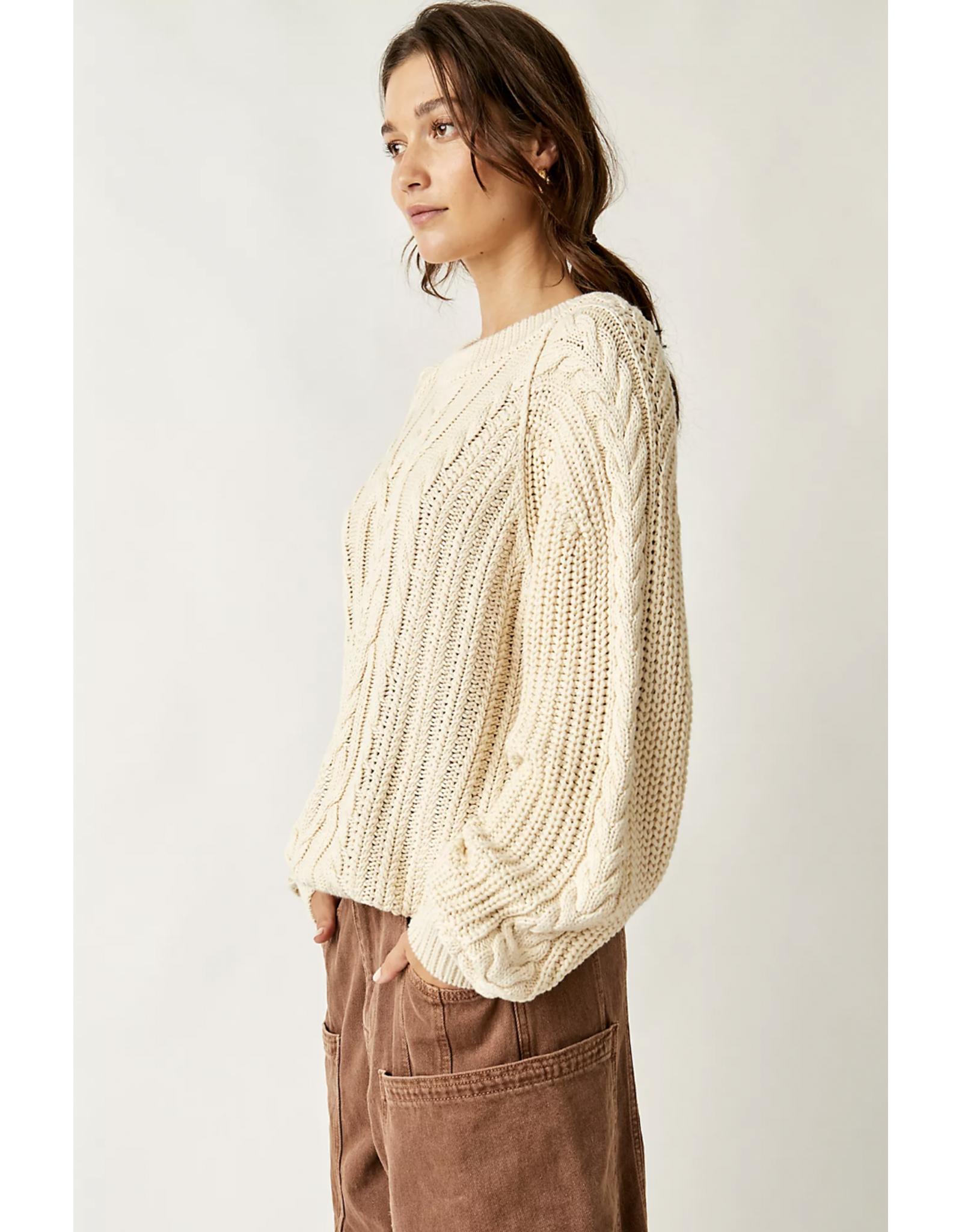 Free people Free People - Frankie Cable Sweater (Ivory)