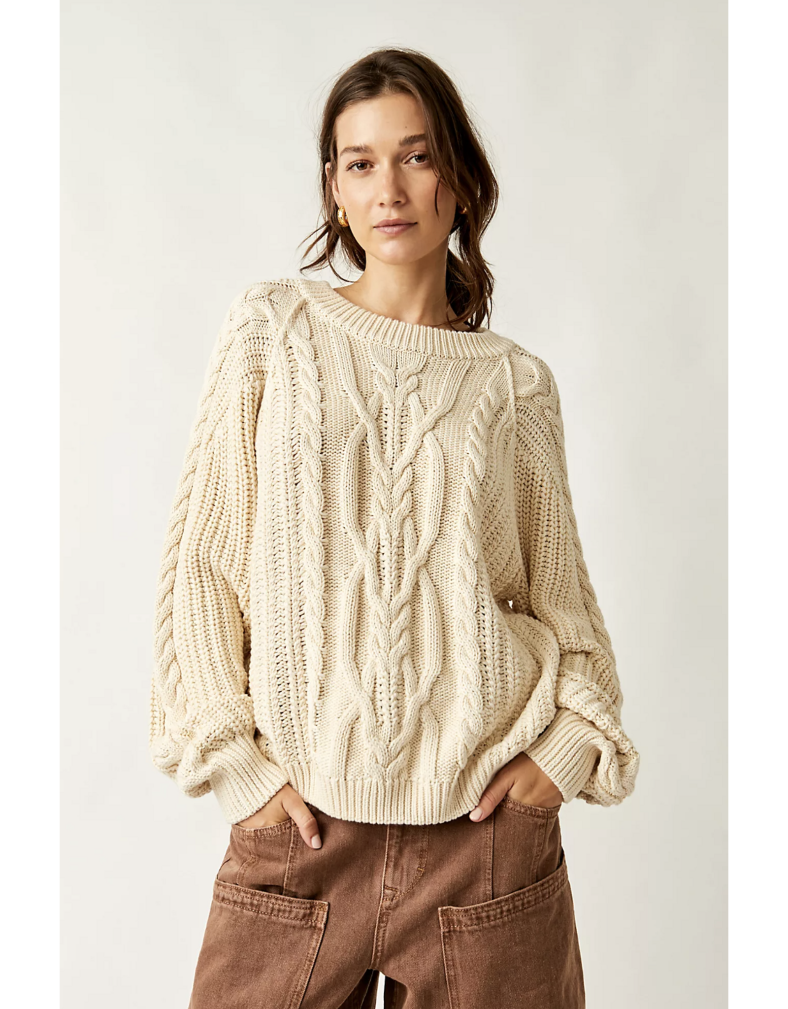 Free people Free People - Frankie Cable Sweater (Ivory)