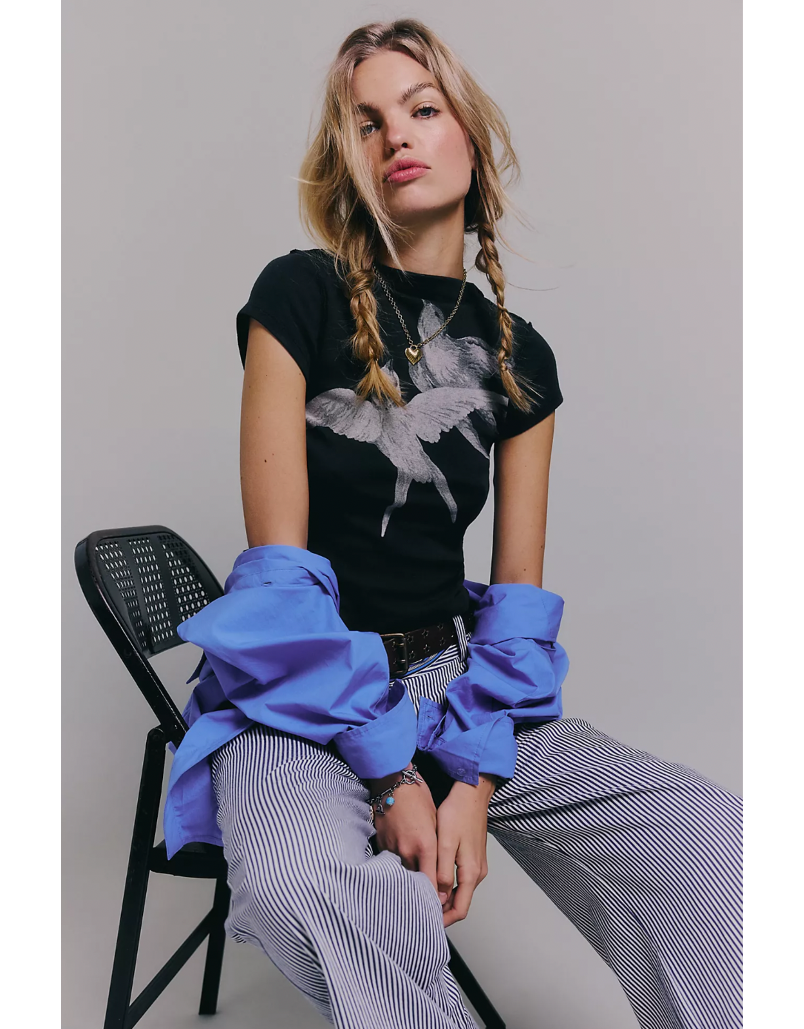 Free people Free People - Birds In Flight Tee (Black)