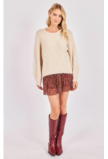 Sadie & Sage Sadie & Sage - Tinsley Hand Embroidered Sweater (Ivory)