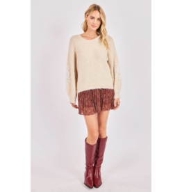 Sadie & Sage Sadie & Sage - Tinsley Hand Embroidered Sweater (Ivory)