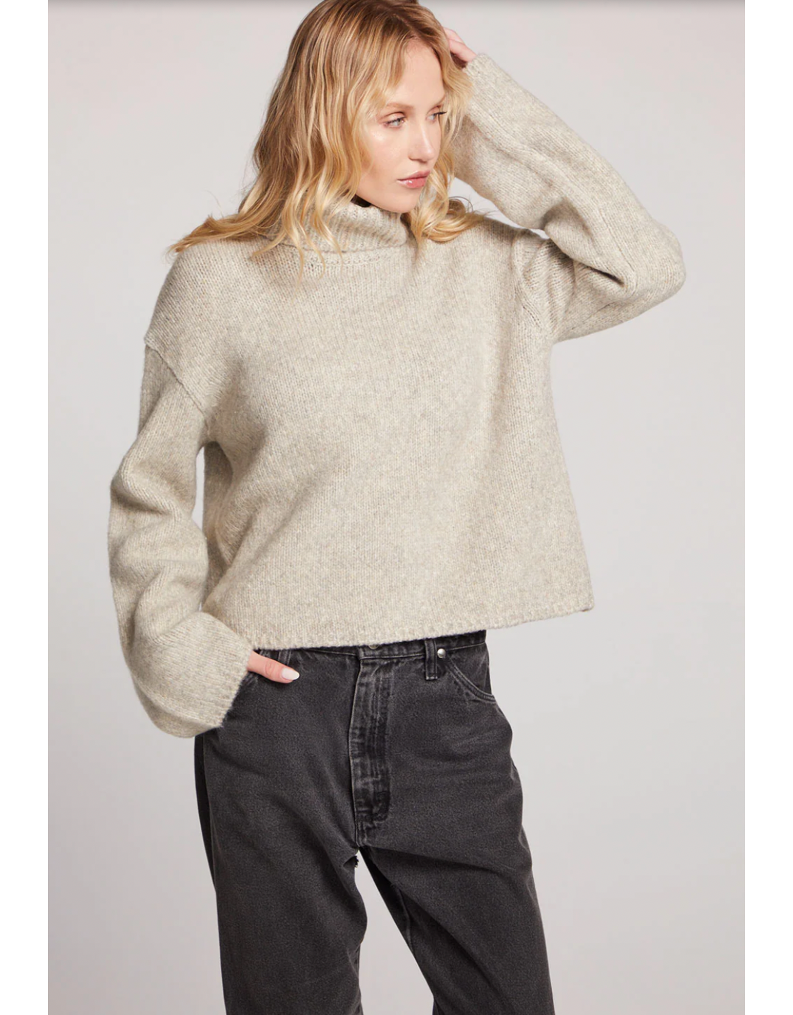 Chaser Chaser - Geenie Toasted Coconut Rollneck Sweater
