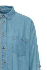 ICHI ICHI - Diver Chambray Shirt (Washed Blue)