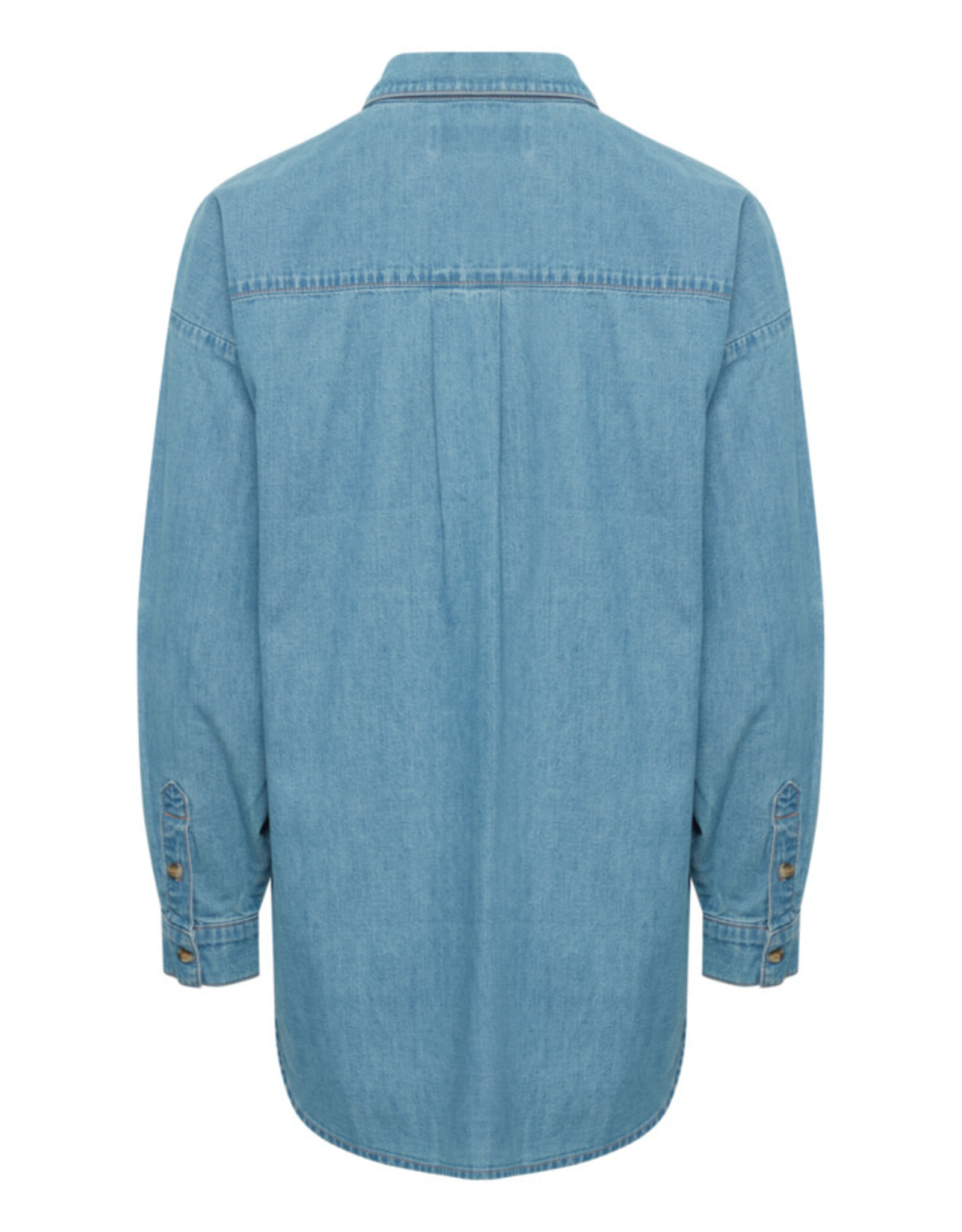 ICHI ICHI - Diver Chambray Shirt (Washed Blue)