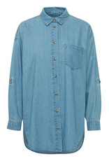 ICHI ICHI - Diver Chambray Shirt (Washed Blue)