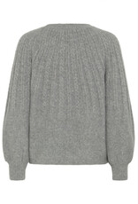 b.young b.young - Magge Cable Jumper (Mid Grey Melange)