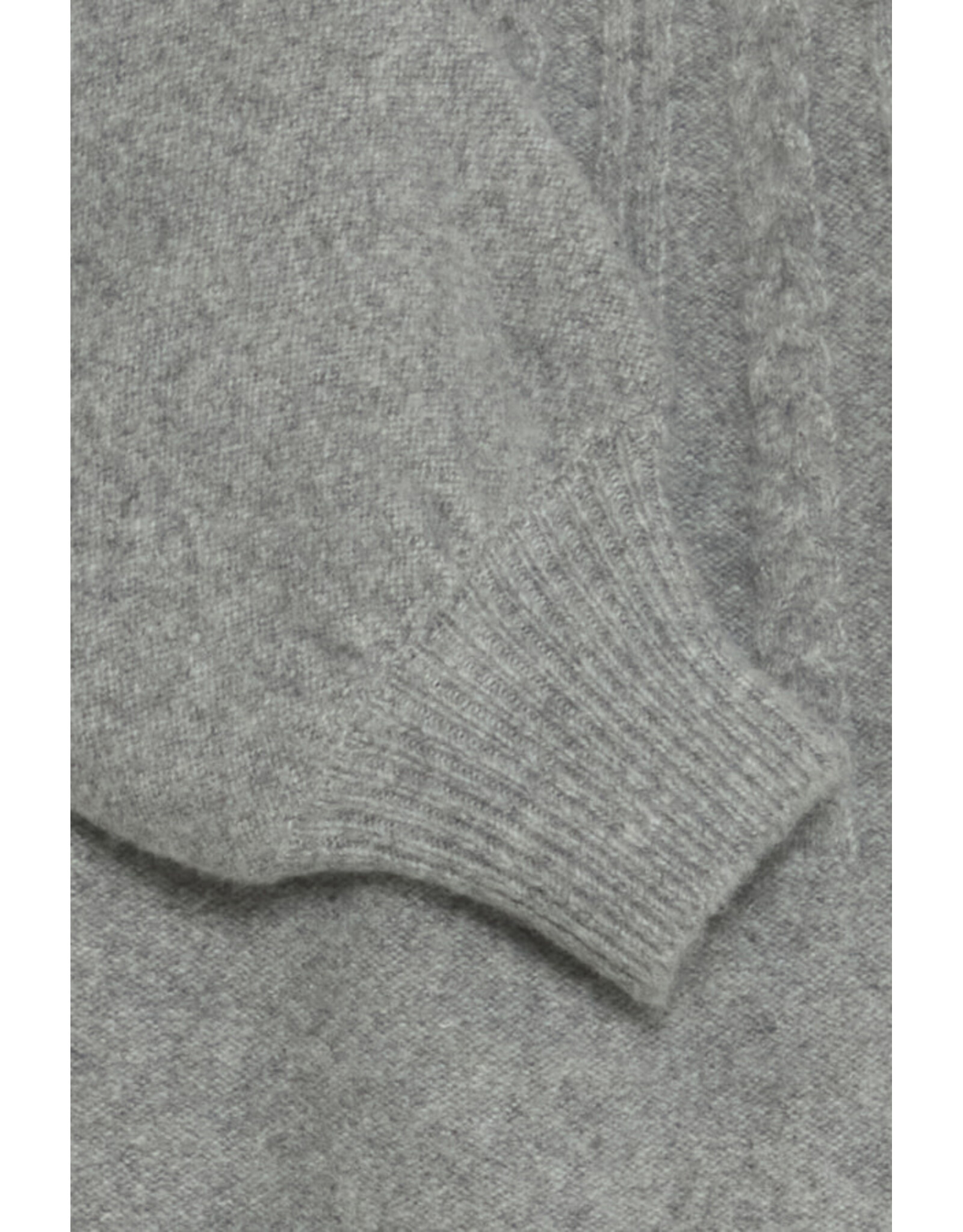 b.young b.young - Magge Cable Jumper (Mid Grey Melange)