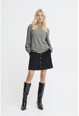 b.young b.young - Magge Cable Jumper (Mid Grey Melange)