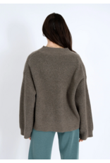 RD Style RD Style - Egaltine Long Sleeve Asymmetric Cardigan (Mushroom)