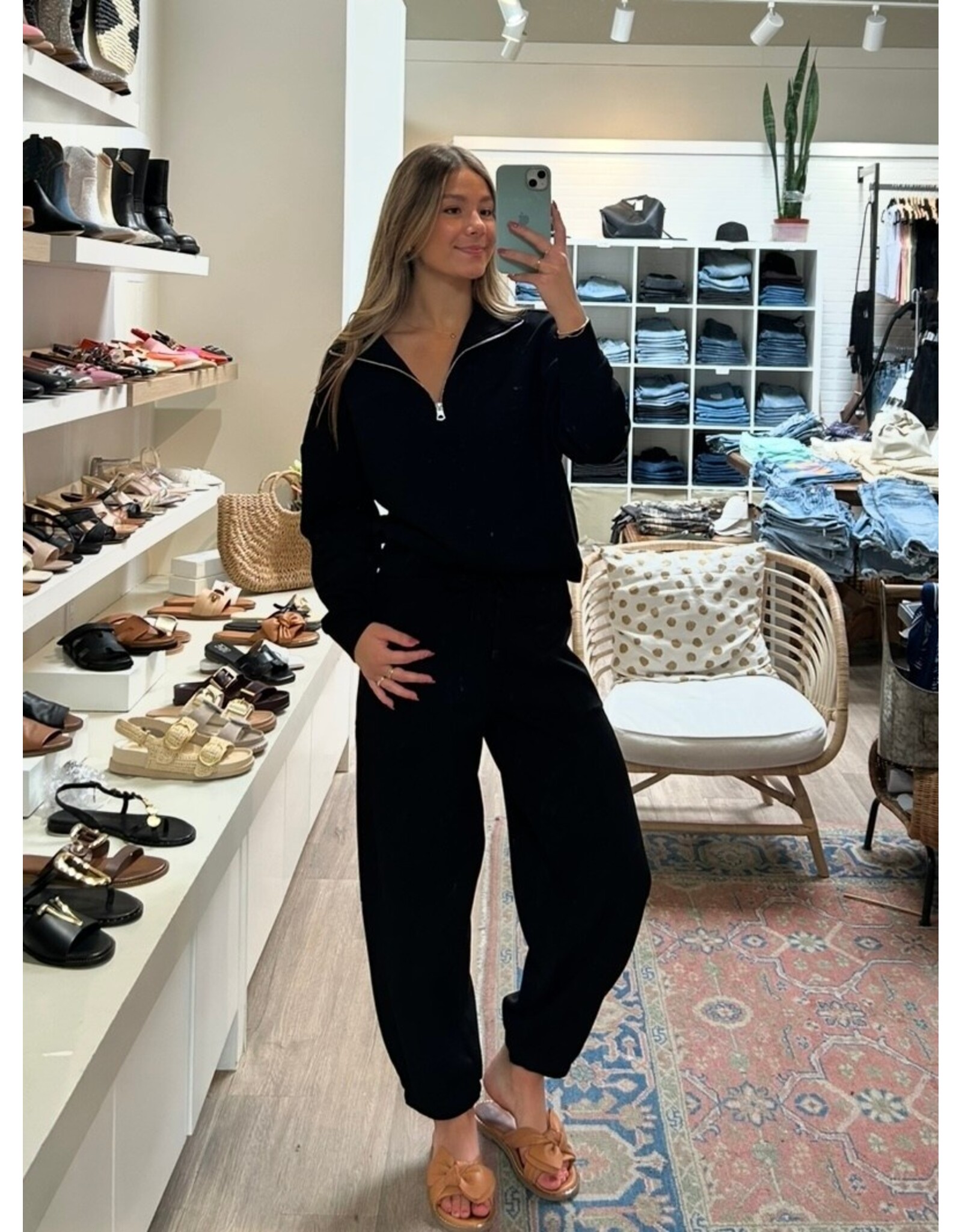 RD Style RD Style - Seanni Soft Knit Long Sleeve Half Zip (Black)