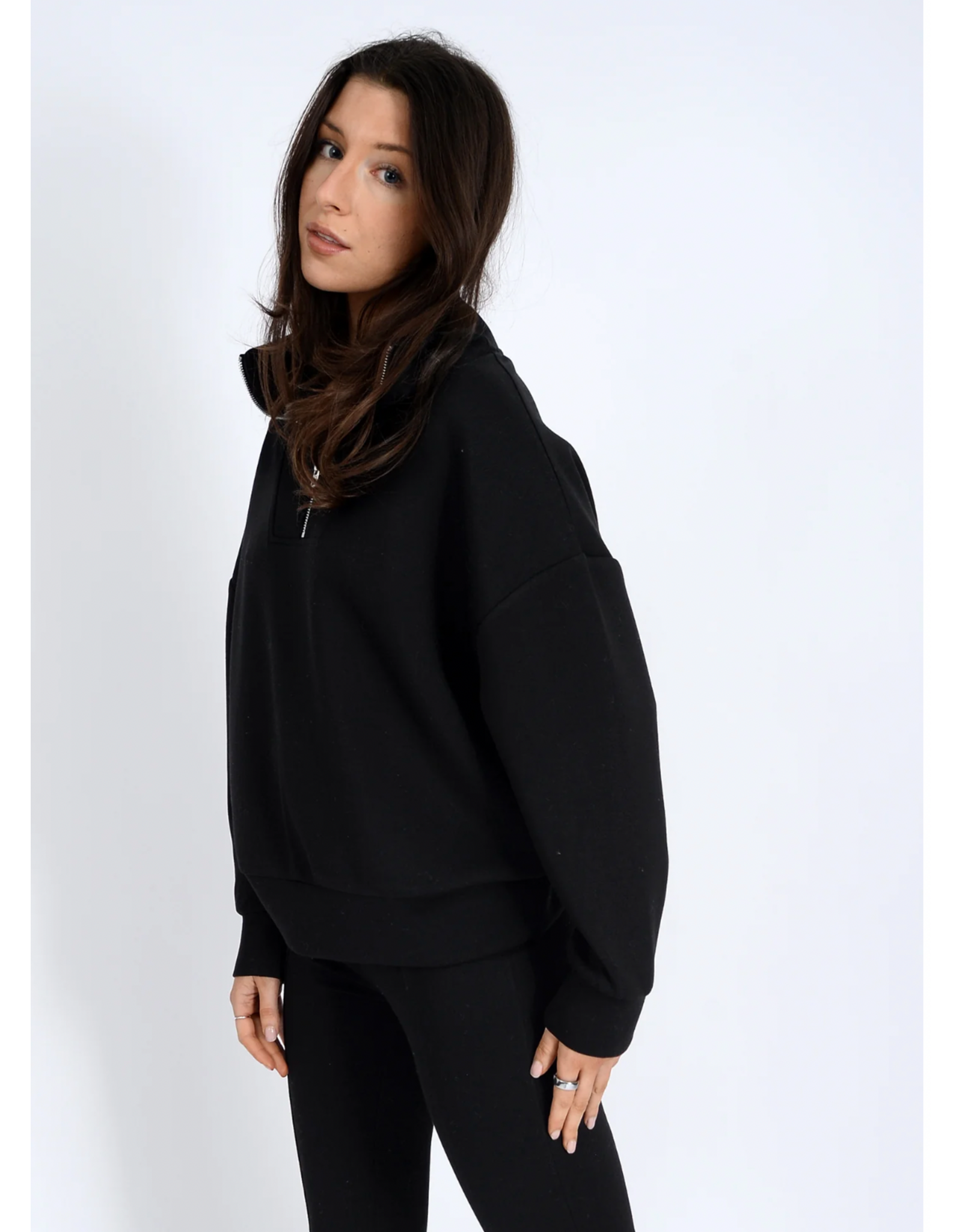RD Style RD Style - Seanni Soft Knit Long Sleeve Half Zip (Black)