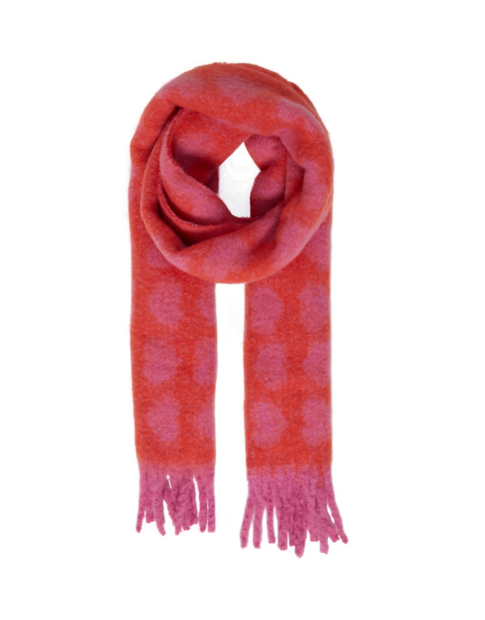 ICHI ICHI - Hearty Scarf (Super Pink)