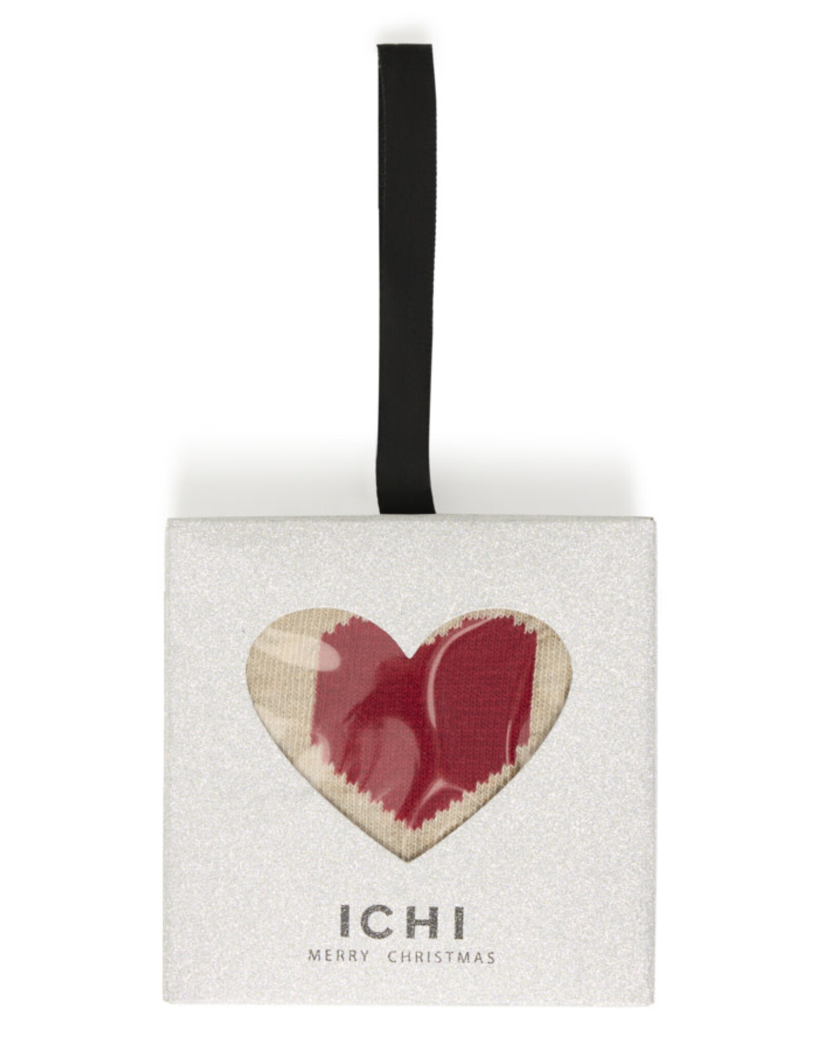 ICHI ICHI - Benno Heart Socks (Oatmeal)