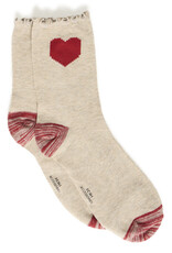 ICHI ICHI - Benno Heart Socks (Oatmeal)