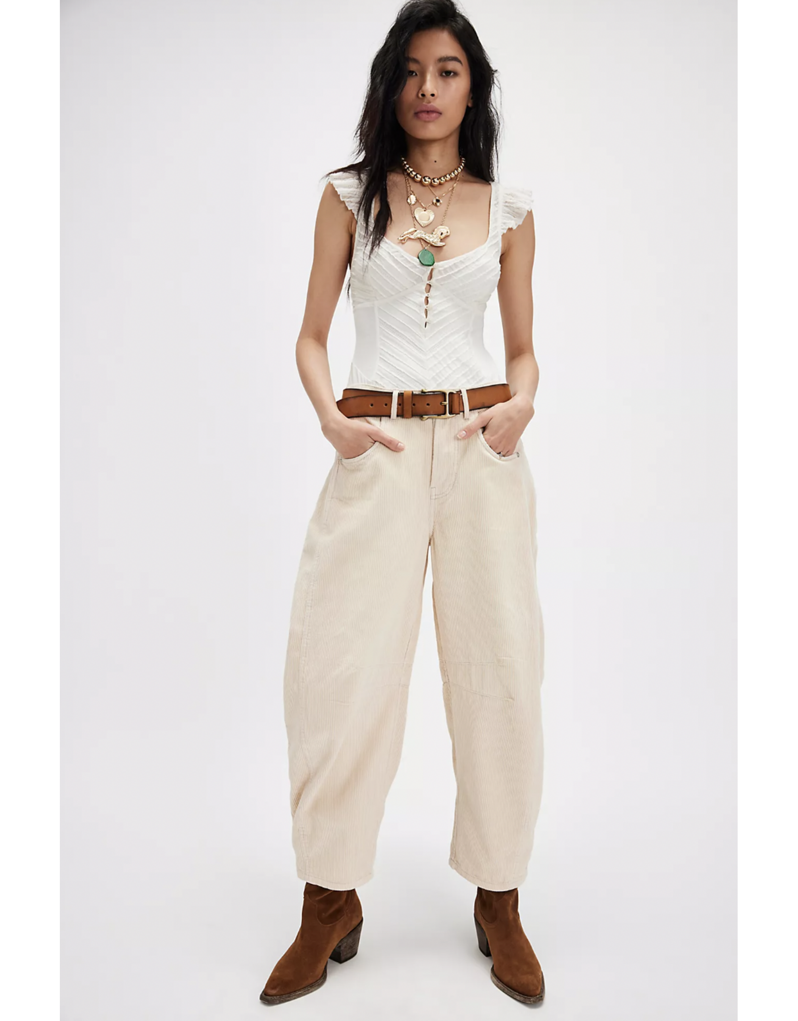 Free people Free People - Good Luck Cord (Crystal Grey)