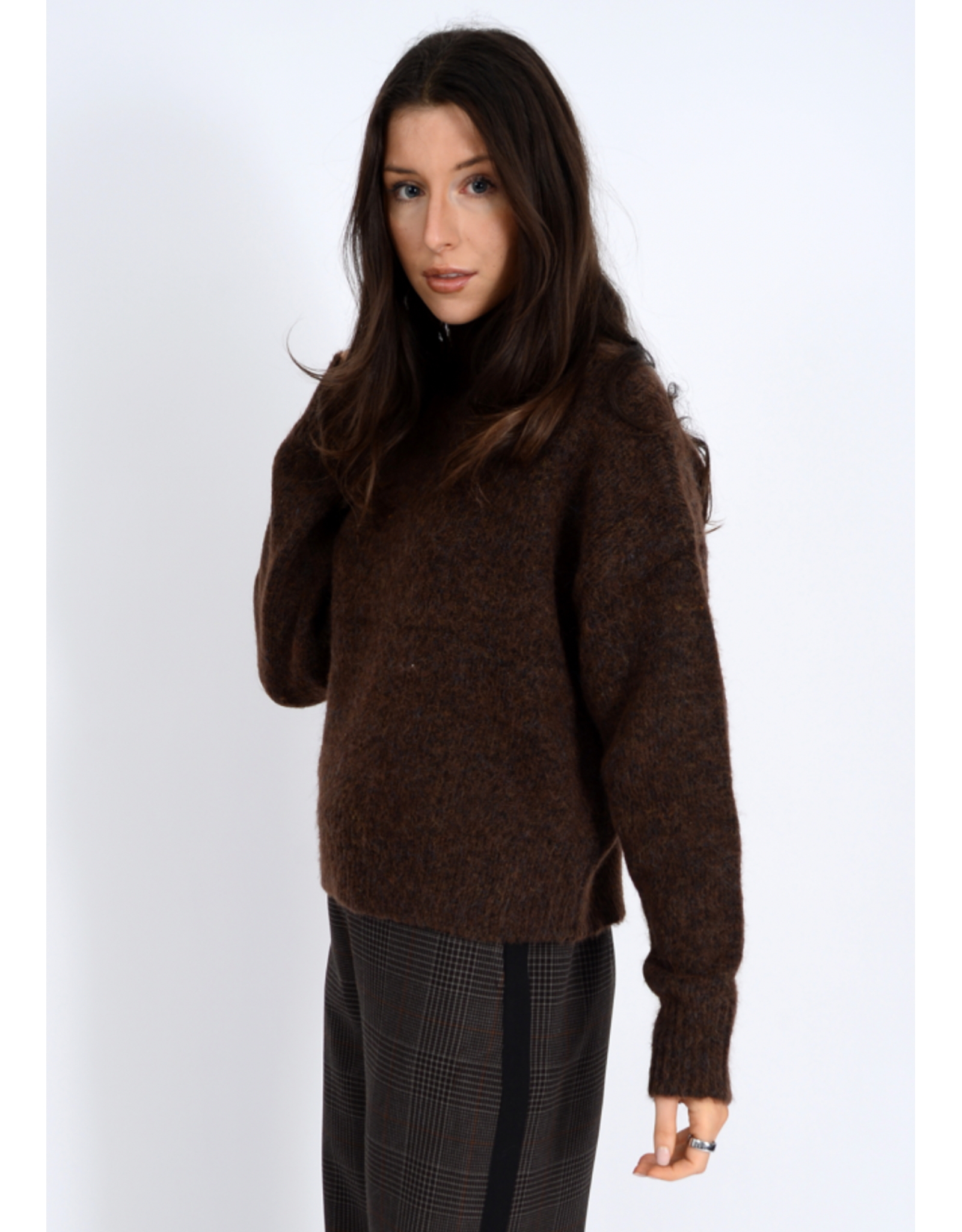 RD Style RD Style - Louis Long Sleeve Mock (Brown Melange)