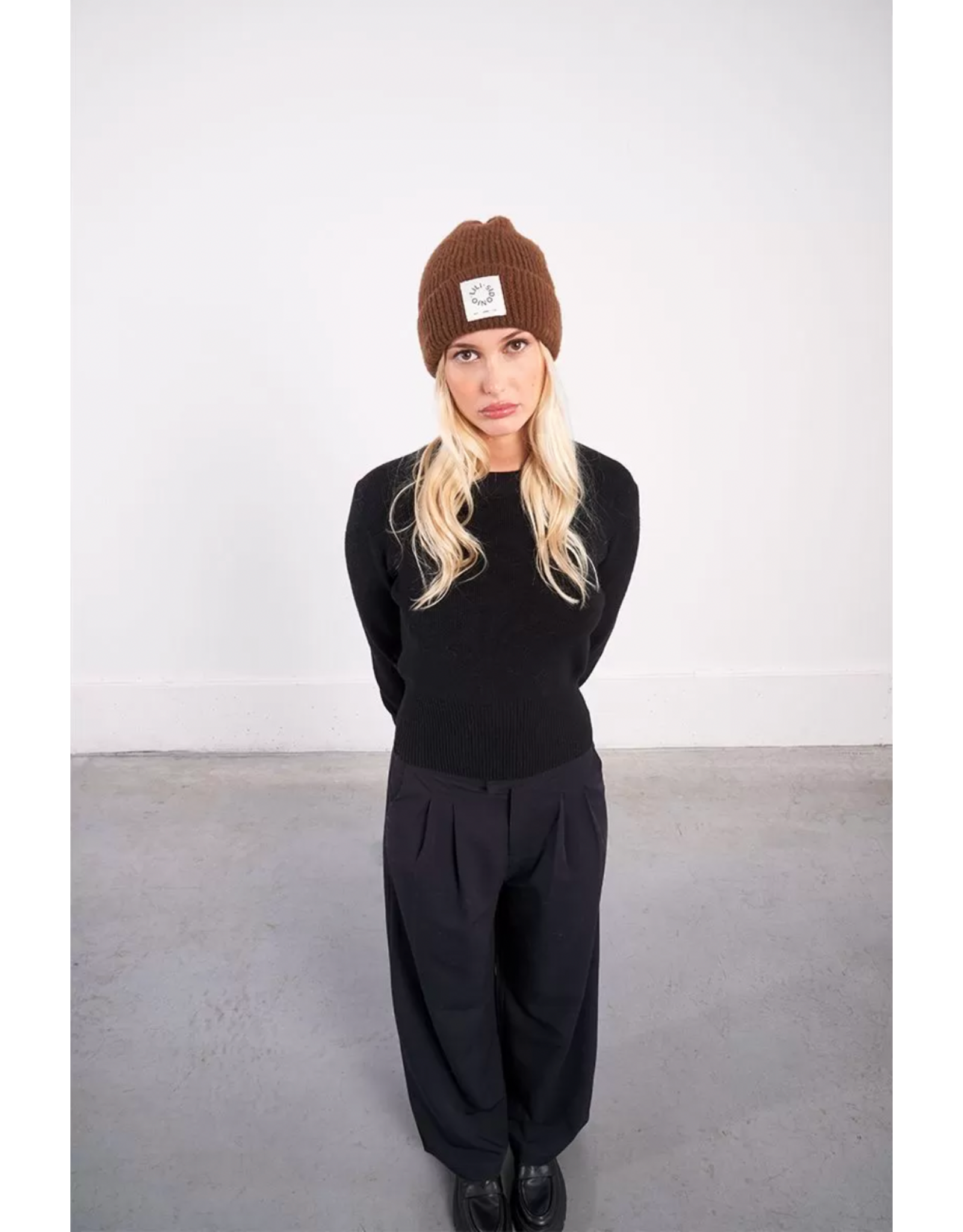 Molly Bracken Molly Bracken -  Logo Beanie (Chocolate)