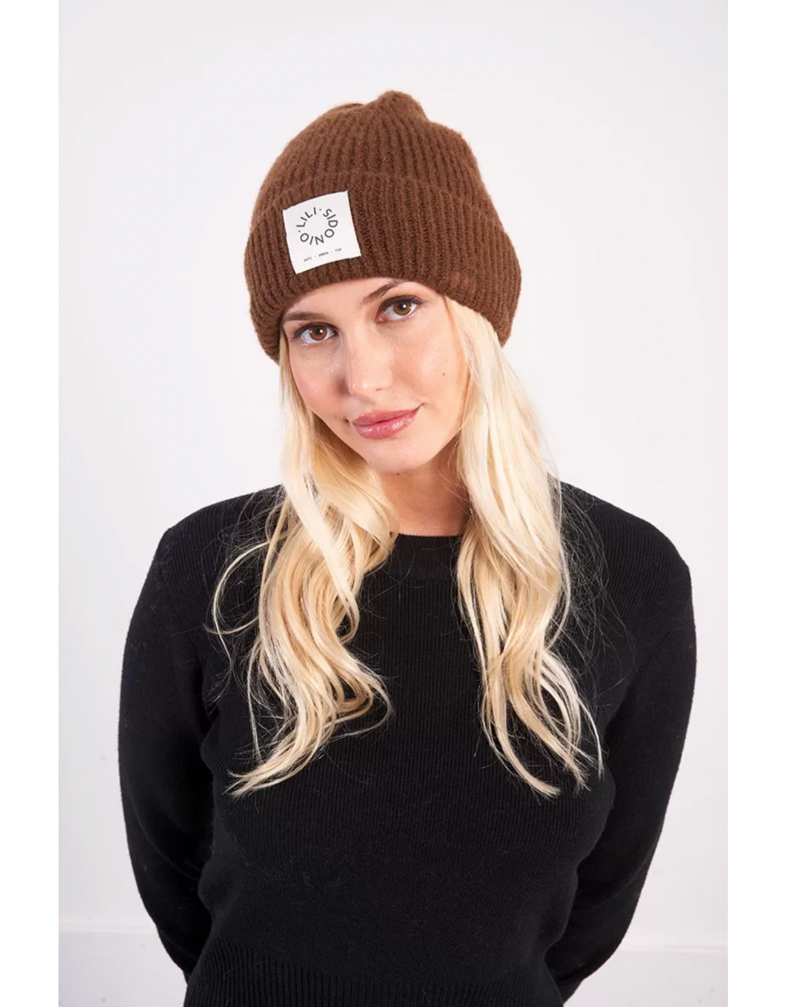 Molly Bracken Molly Bracken -  Logo Beanie (Chocolate)