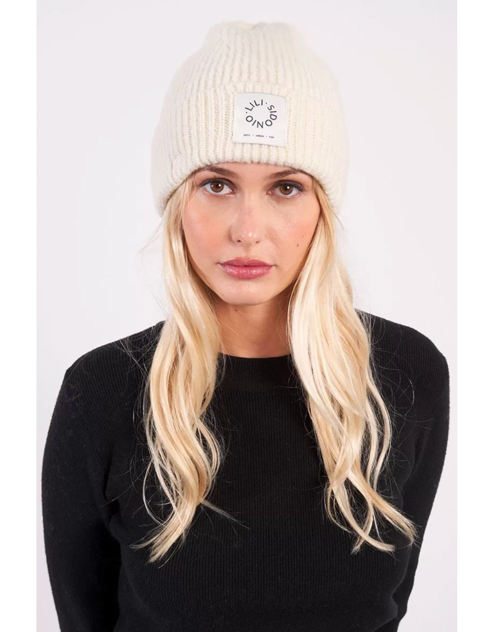 Molly Bracken Molly Bracken -  Logo Beanie (Ecru)