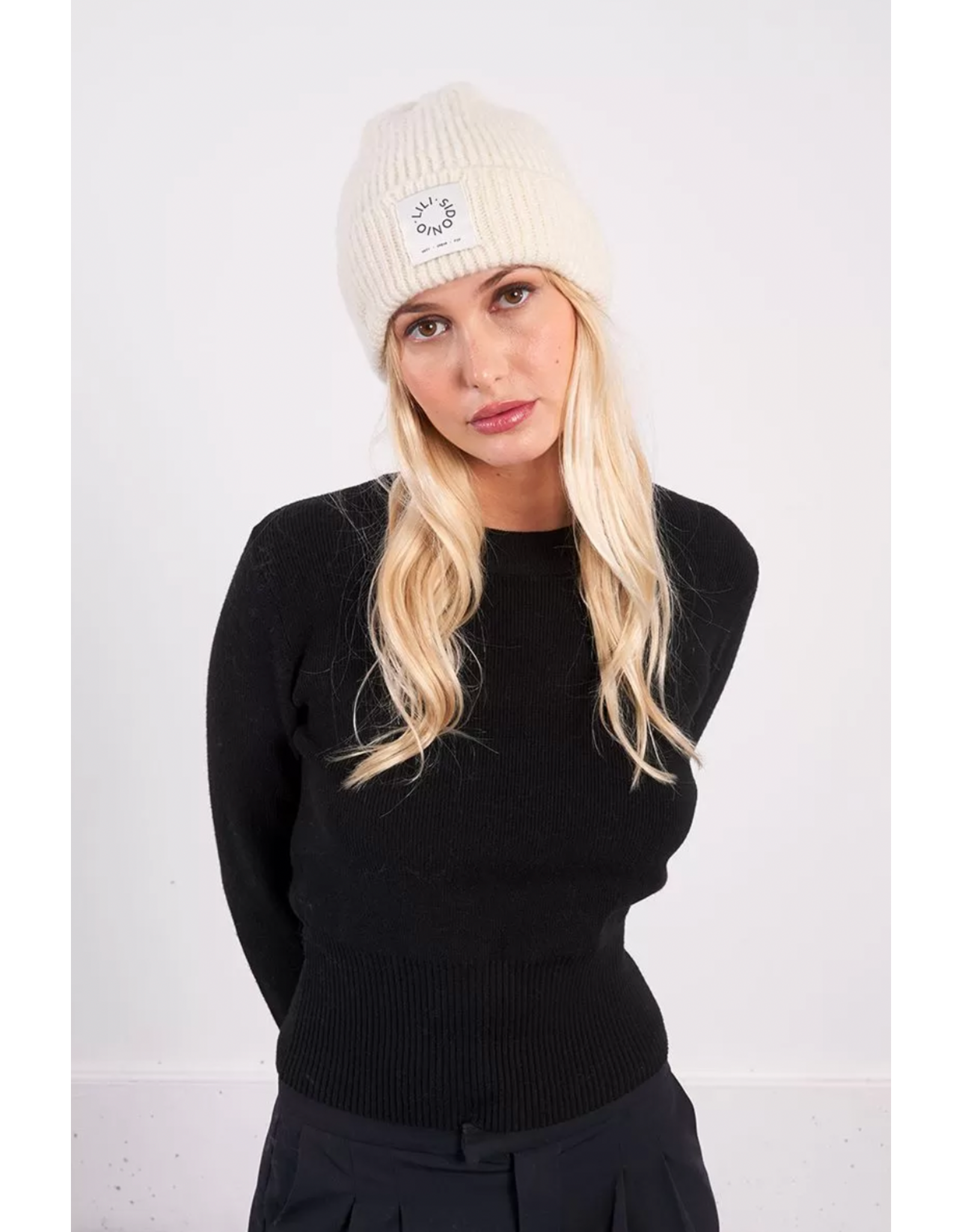 Molly Bracken Molly Bracken -  Logo Beanie (Ecru)