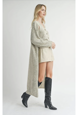 Sadie & Sage Sadie & Sage - Phoenix Long Cardi (Taupe)