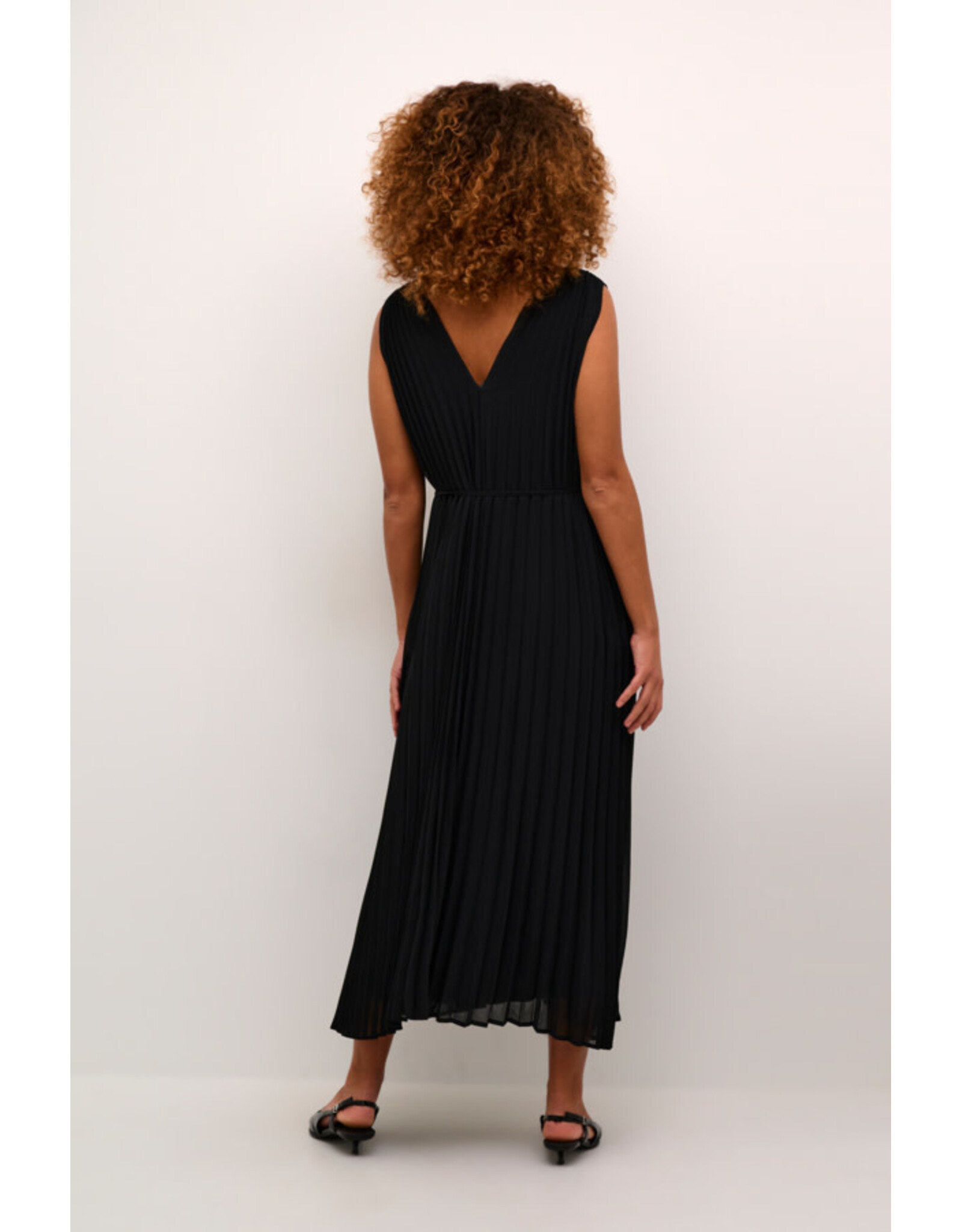 Kaffe Kaffe - Melle V Neck Dress (Black Deep)