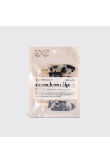 kitsch Kitsch - Eco-Friendly Creaseless Clips 4pc Set - Black Terrazzo