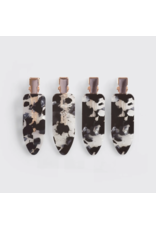 kitsch Kitsch - Eco-Friendly Creaseless Clips 4pc Set - Black Terrazzo