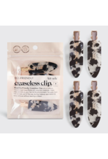 kitsch Kitsch - Eco-Friendly Creaseless Clips 4pc Set - Black Terrazzo