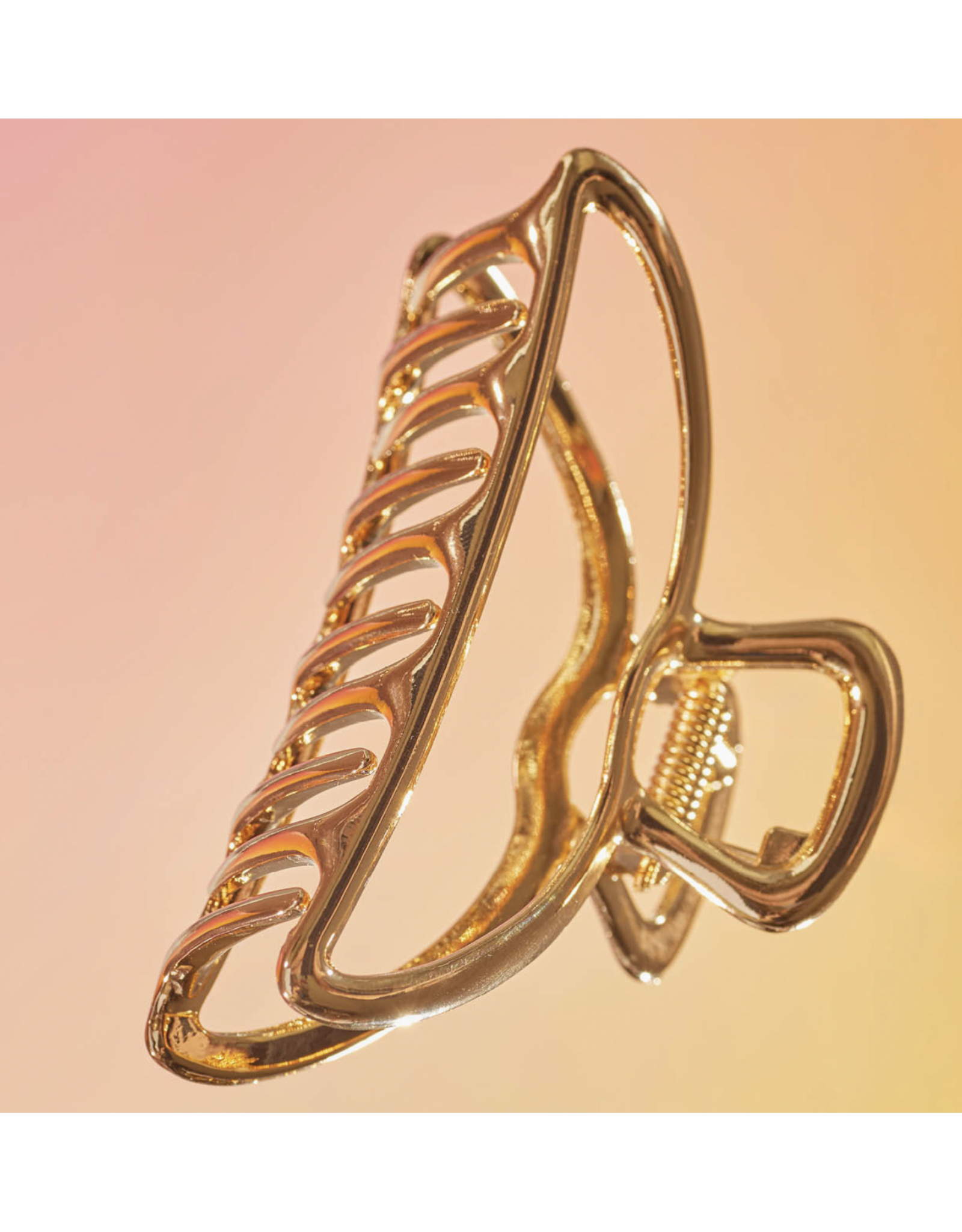 kitsch Kitsch - Open Shape Claw Clip - Gold