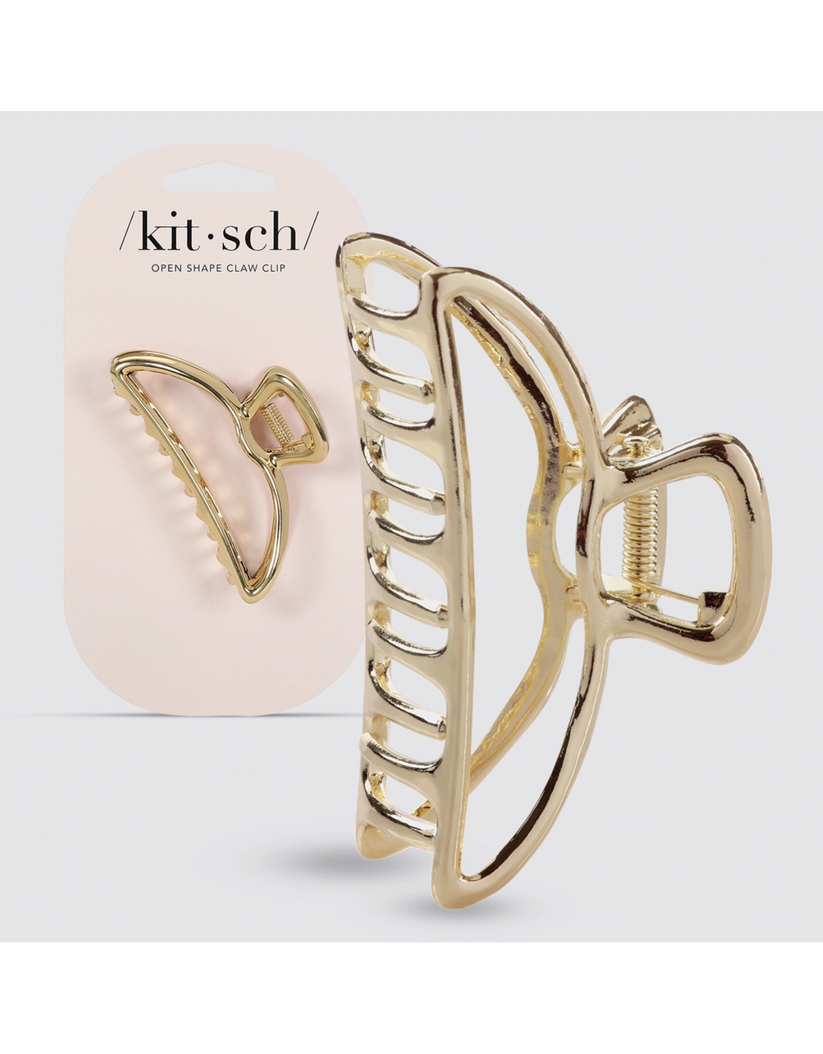 kitsch Kitsch - Open Shape Claw Clip - Gold