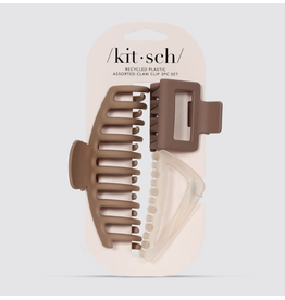 kitsch Kitsch - Recycled Plastic Assorted Claw Clip 3pc - Oversized