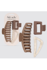 kitsch Kitsch - Recycled Plastic Assorted Claw Clip 3pc - Oversized