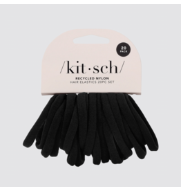 kitsch Kitsch - Eco-Friendly Nylon Elastics 20pc Set (Black)