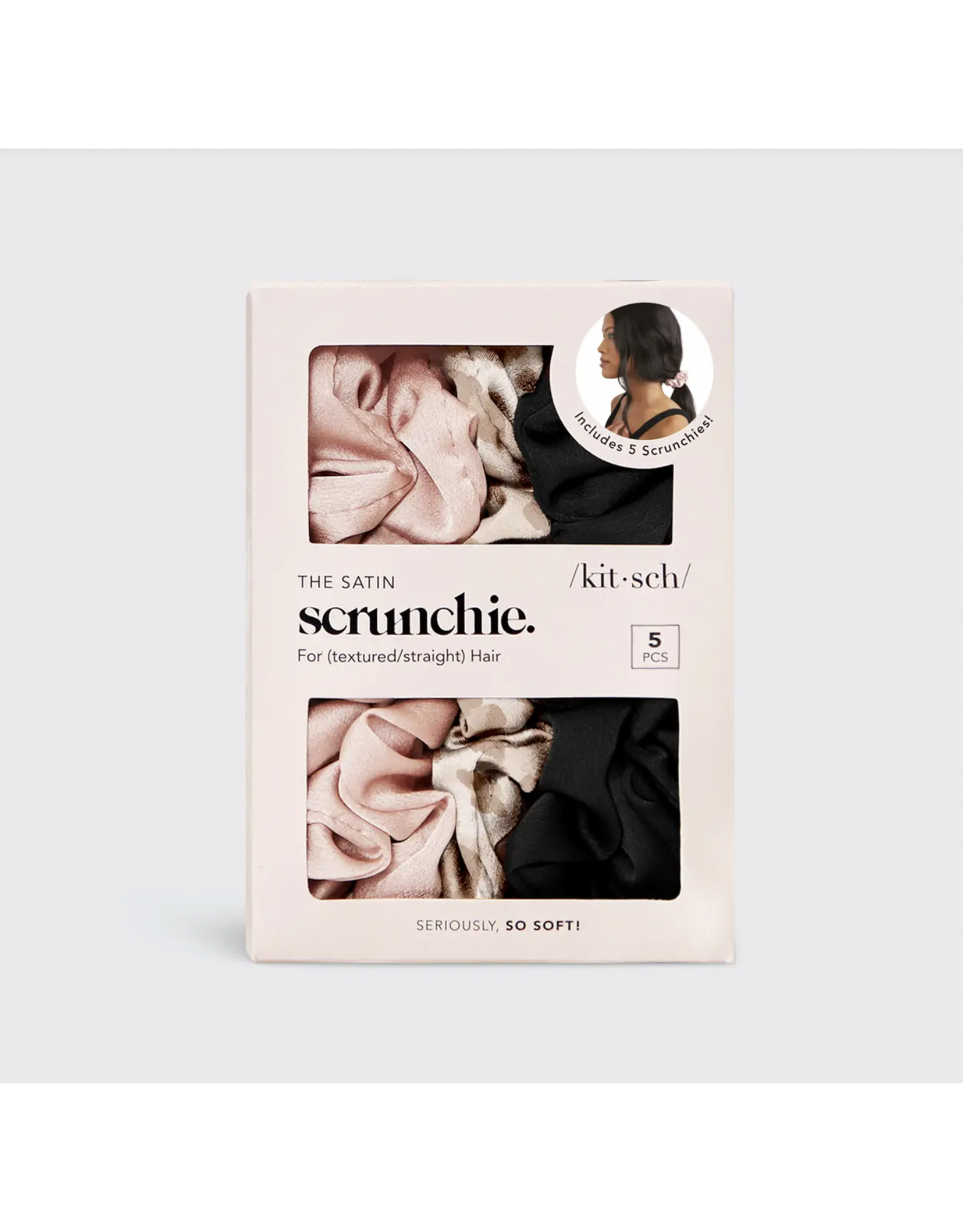 kitsch Kitsch - Satin Sleep Scrunchies (5pc - Assorted)