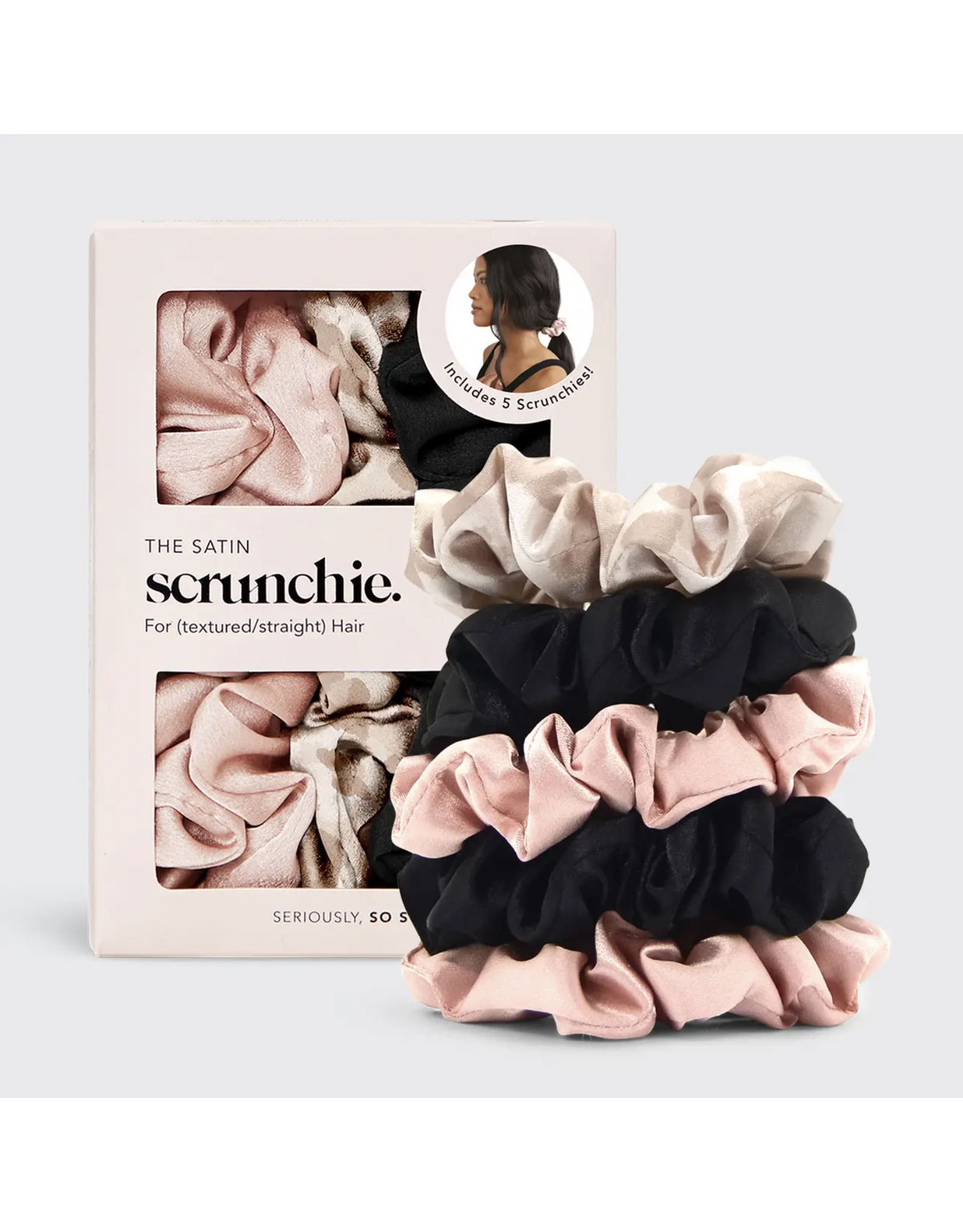 kitsch Kitsch - Satin Sleep Scrunchies (5pc - Assorted)